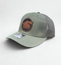 Steele Logo Leather Patch Hat (Loden Green)