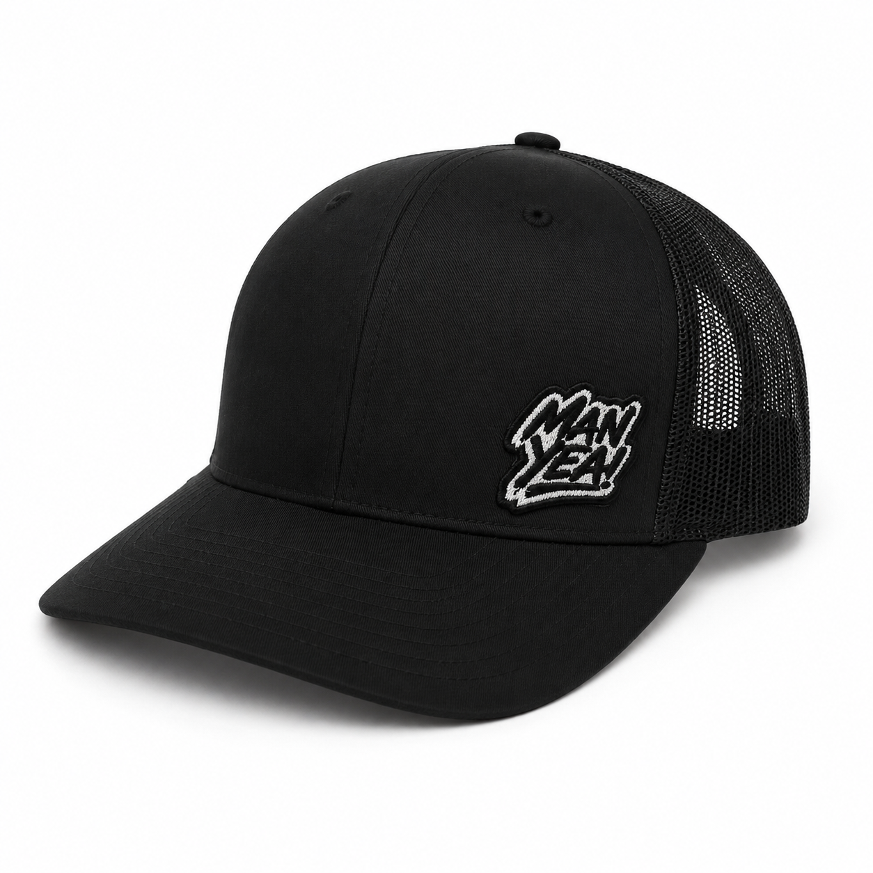 MAN YEA! Logo Richardson 112 Hat (Black)